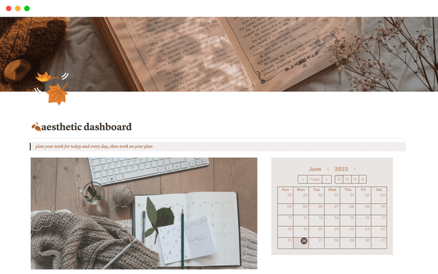Ultimate Aesthetic Dashboard